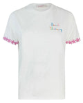 T-shirt Emilie con Ricamo "Beach Therapy"-Mc2 Saint Barth-T-shirt-Vittorio Citro Boutique