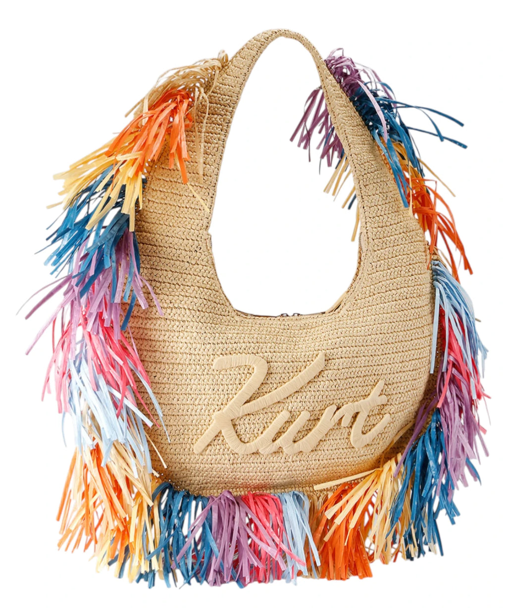 Borsa Kurt Geiger London con Frange Colorate