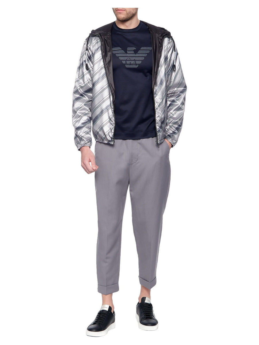 Pantaloni in lana naturale e lino-Pantaloni-Emporio Armani-Vittorio Citro Boutique