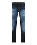 Jeans Slim Fit Emporio Armani in Denim Blu Sfumato