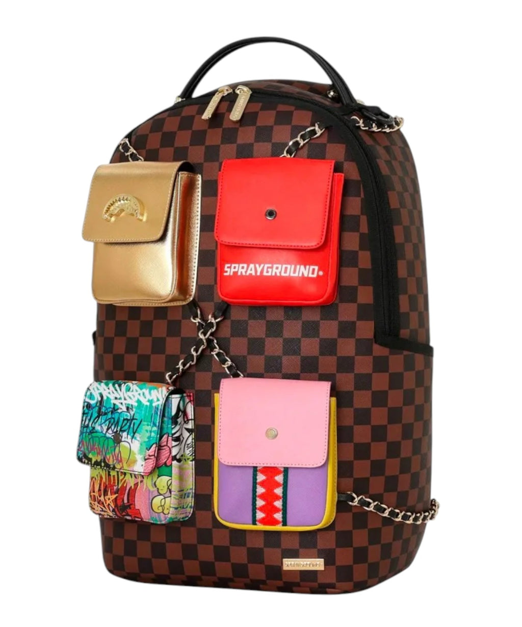 Zaino Sprayground Hanging Pockets Mix Up
