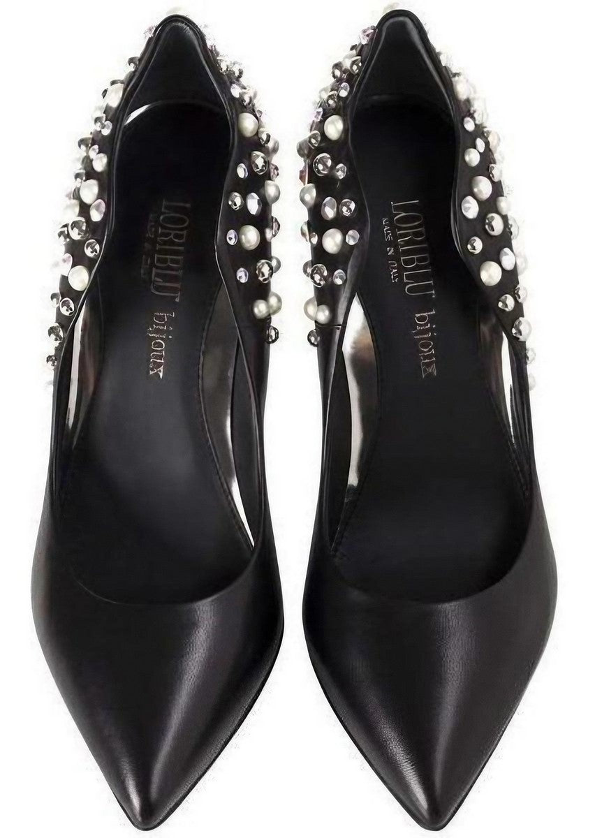 Décolleté con Perle LORIBLU Eleganza in Pelle e Tacco 11 cm