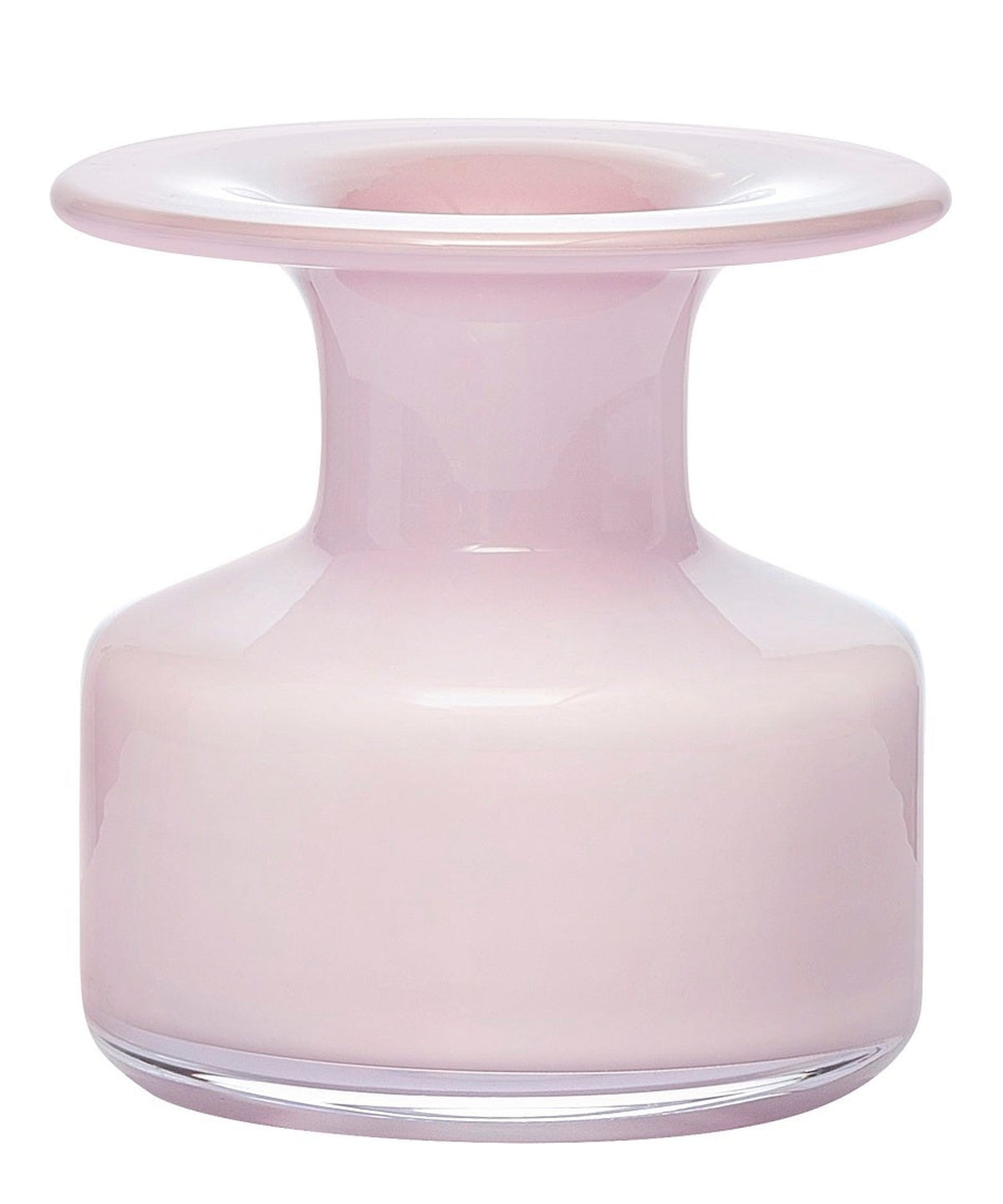 Vaso Elixir rosa opalino NUDE in cristallo senza piombo