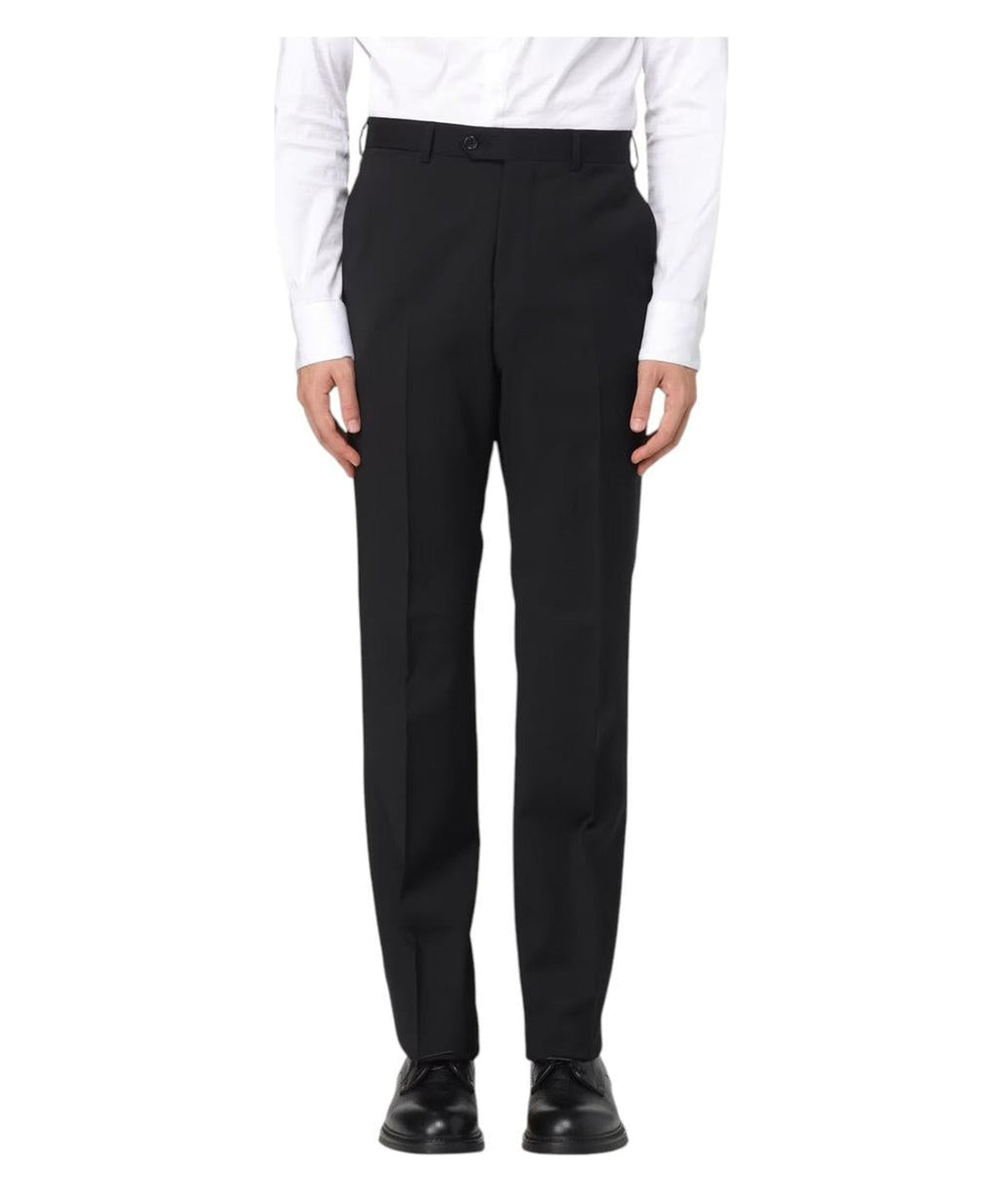 Abito Emporio Armani in Lana Vergine Nero Carbone-Emporio Armani-Abiti-Vittorio Citro Boutique