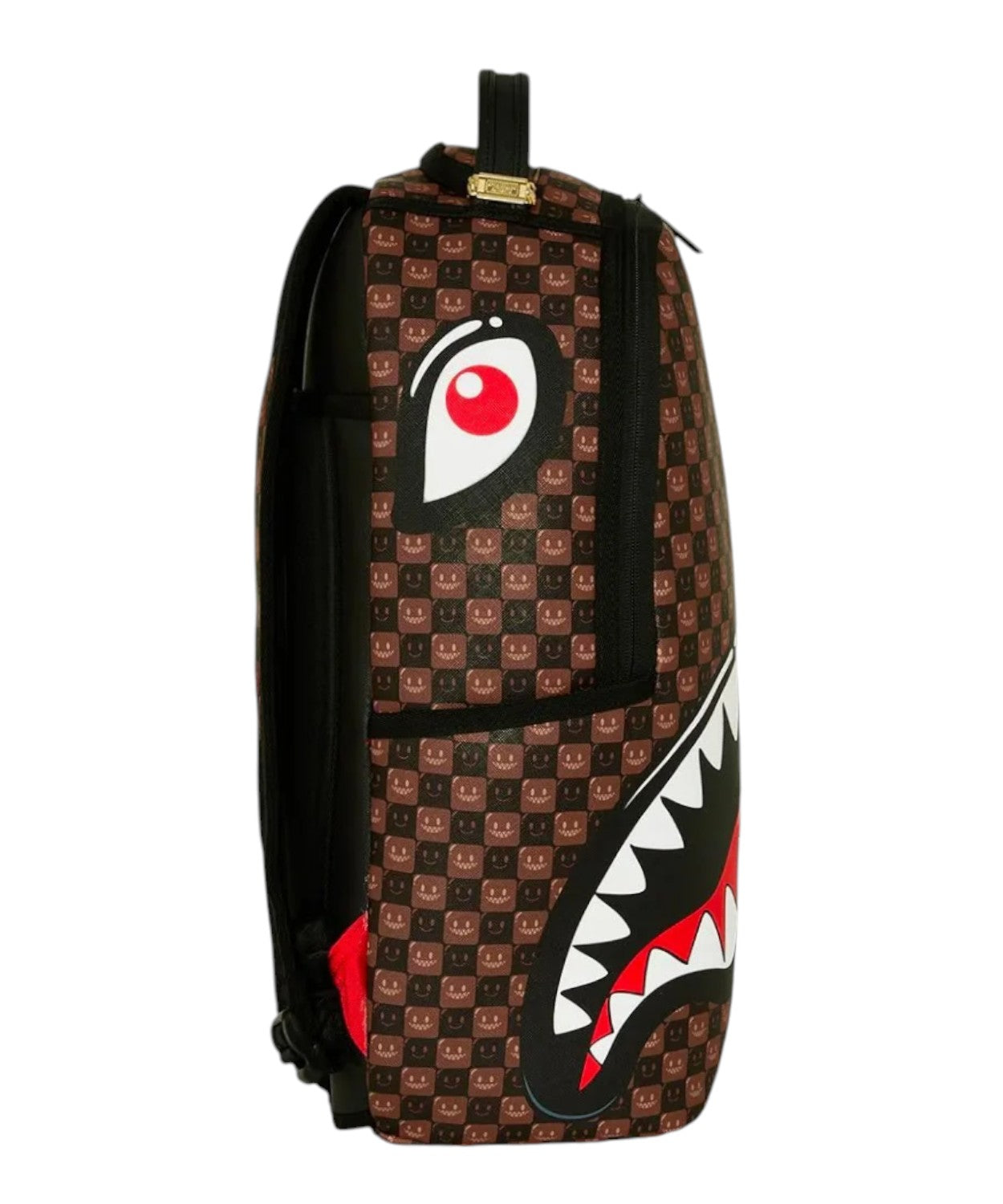 Zaino Sprayground Sharks in Paris WTF Bubble Brown Check