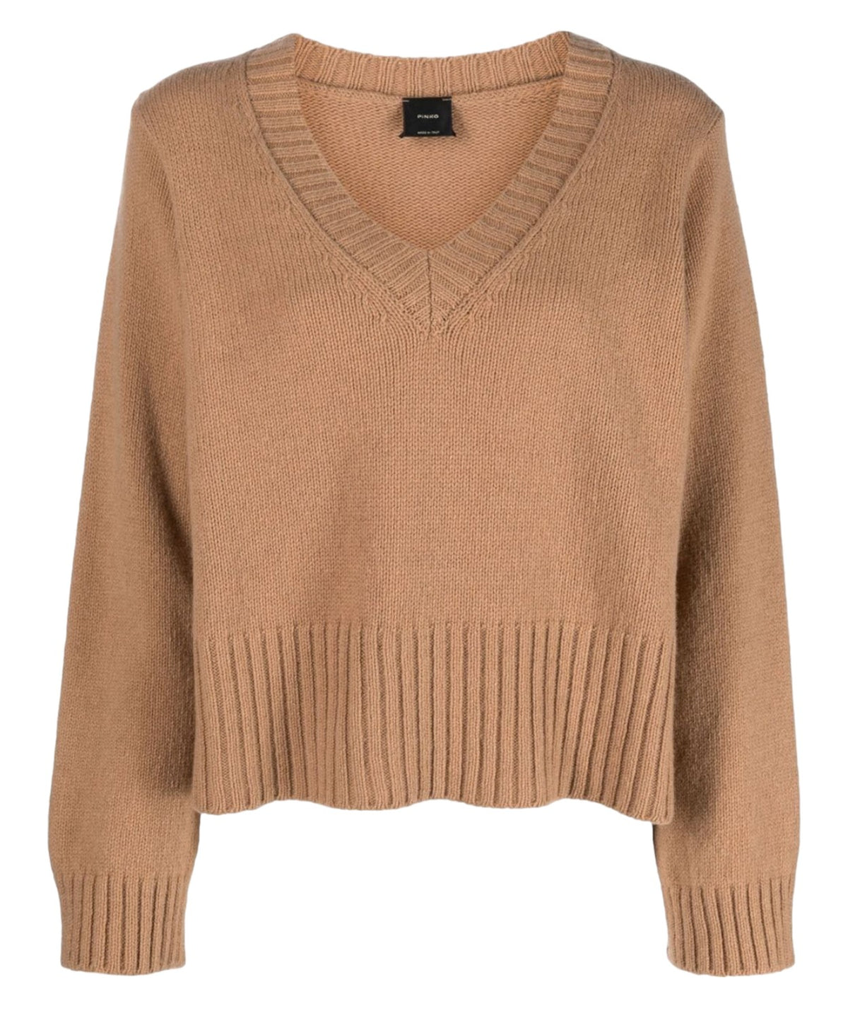 Maglione scollo a V salmone-Pinko-Maglieria-Vittorio Citro Boutique