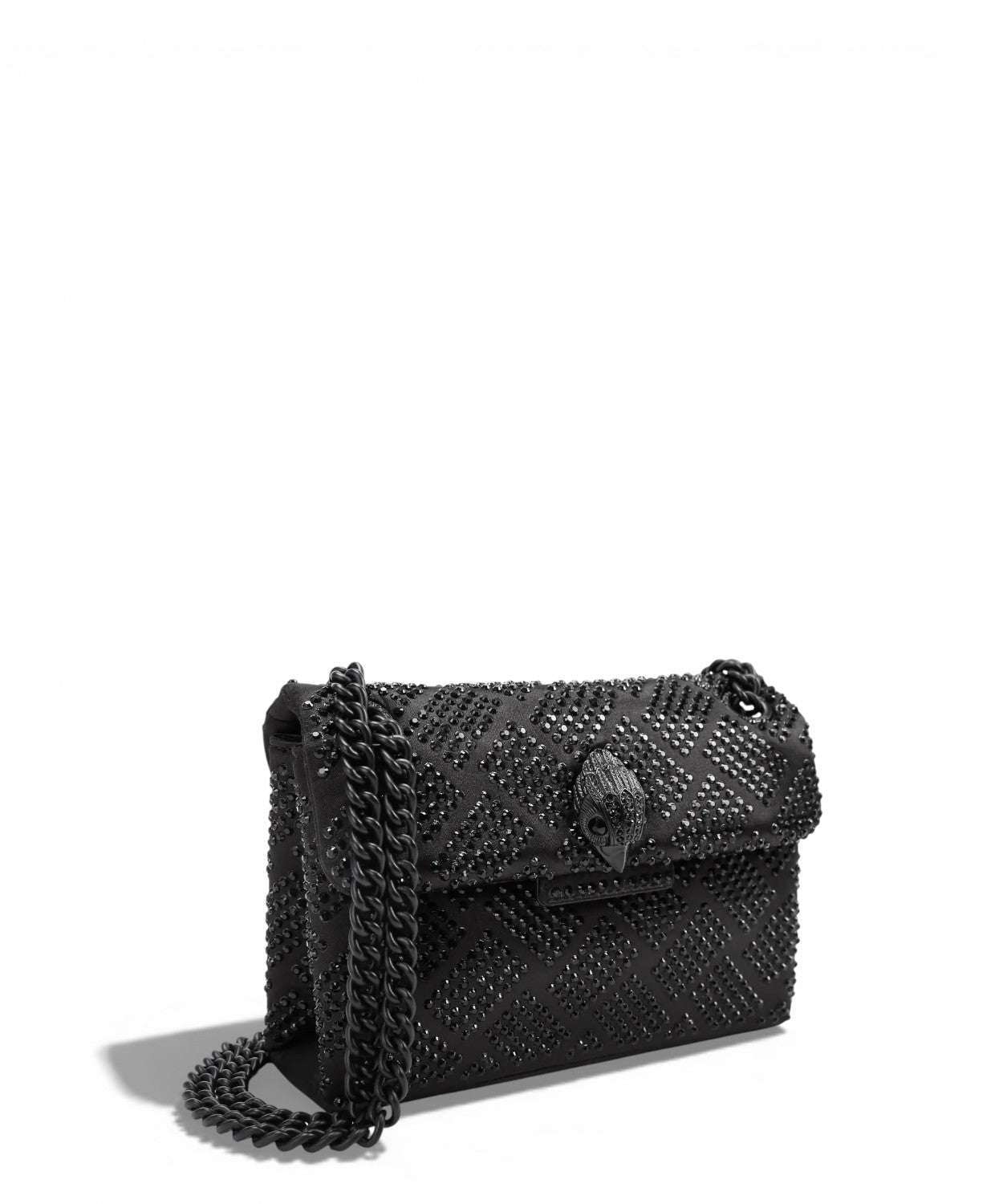 Kurt Geiger Mini Kensington Bag in Tessuto con Cristalli