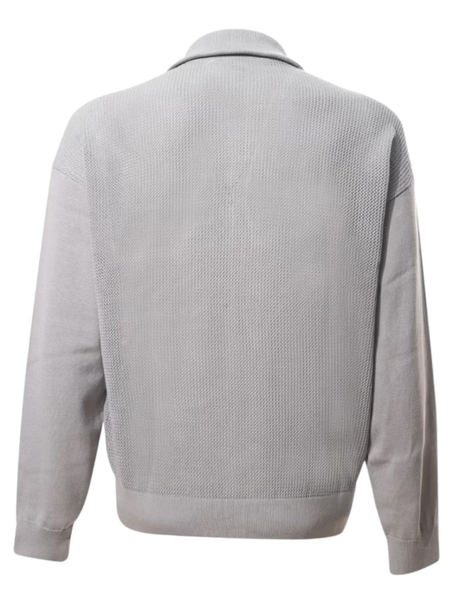 Cardigan in maglia traforato-Emporio Armani-Maglieria-Vittorio Citro Boutique