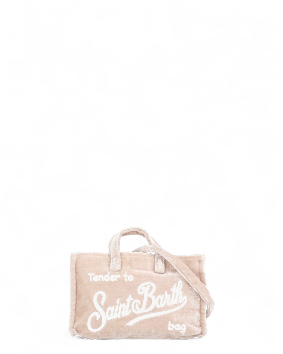 Phone Bag in ciniglia con logo ricamato-Mc2 Saint Barth-Borse a spalla-Vittorio Citro Boutique