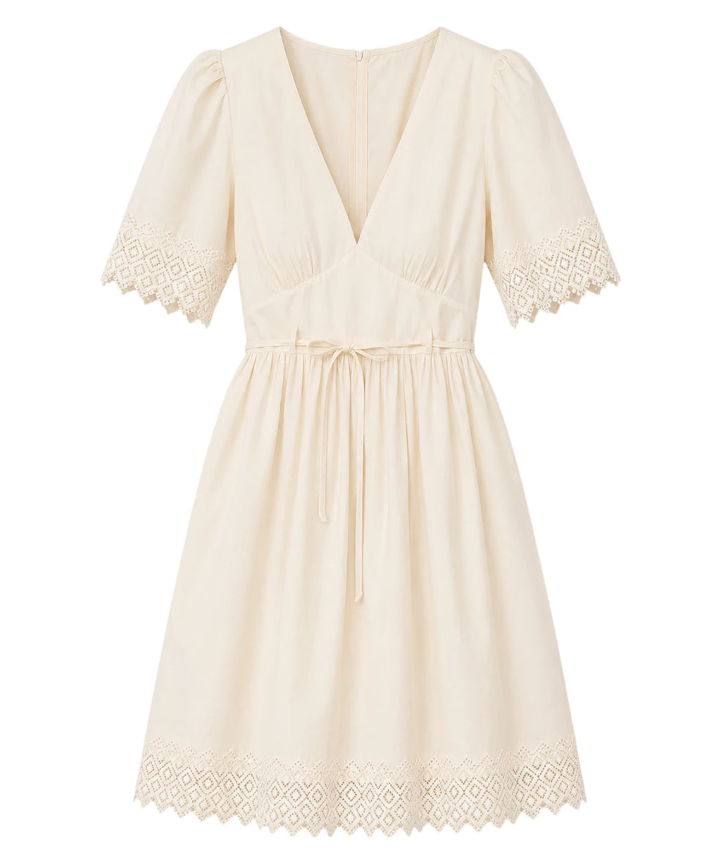Vestito  con Inserti in Pizzo