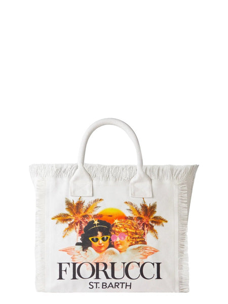 Schlichtes Weiß mit Fiorucci-Engel-Print Fiorucci- und Barth