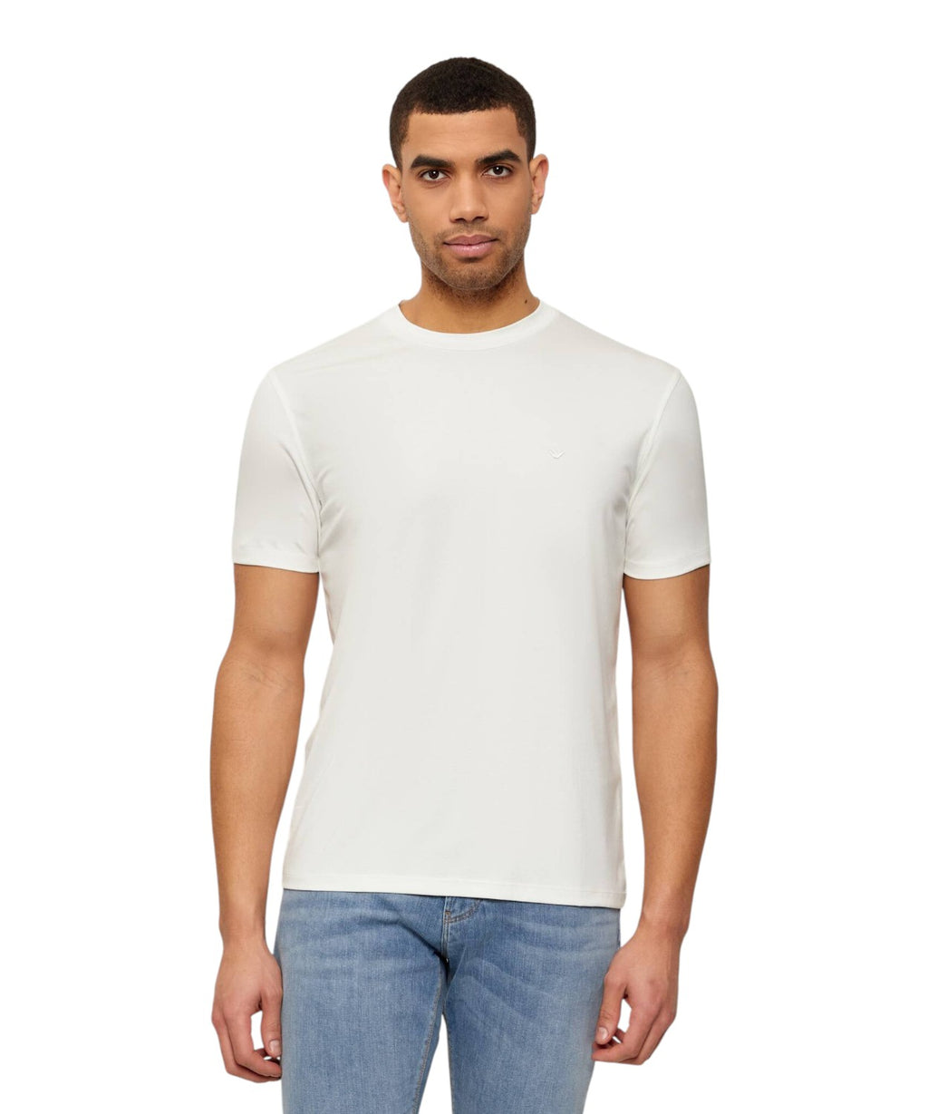 Emporio Armani Slim-Fit-Modal-T-Shirt mit gesticktem Logo