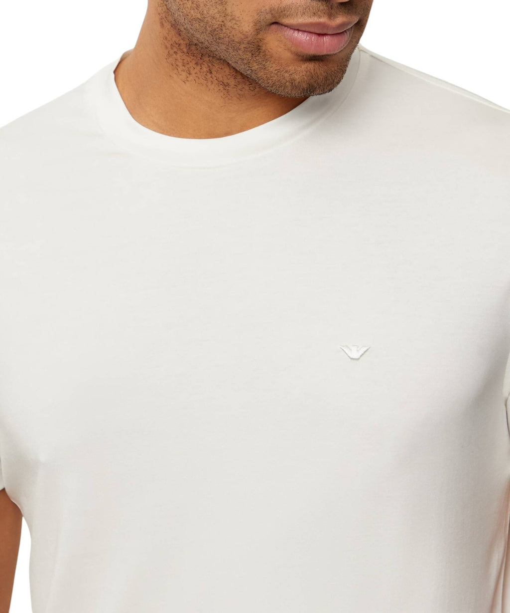 Emporio Armani Slim-Fit-Modal-T-Shirt mit gesticktem Logo