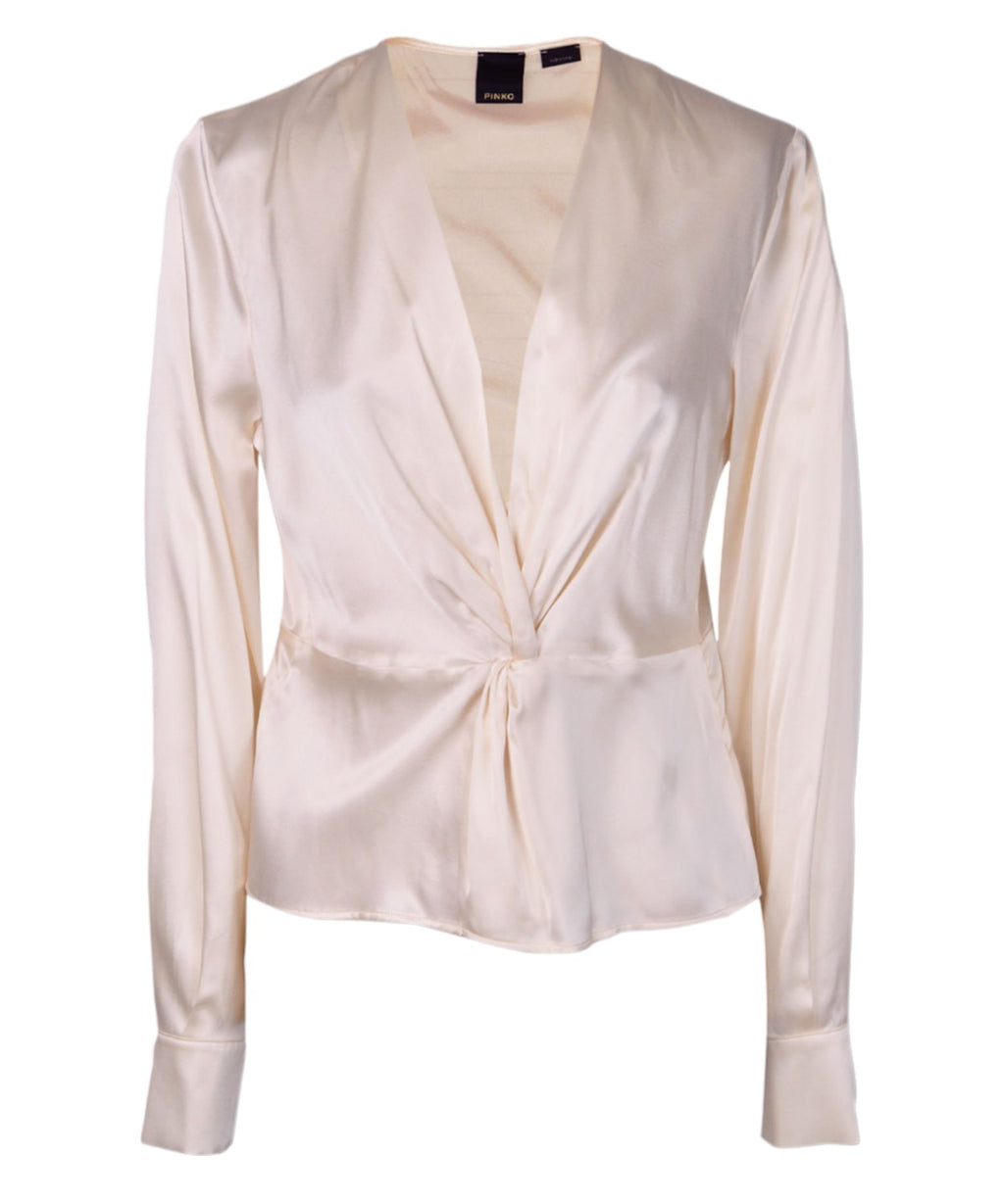 Blusa baradero torchon in seta-Camicie-Pinko-Vittorio Citro Boutique