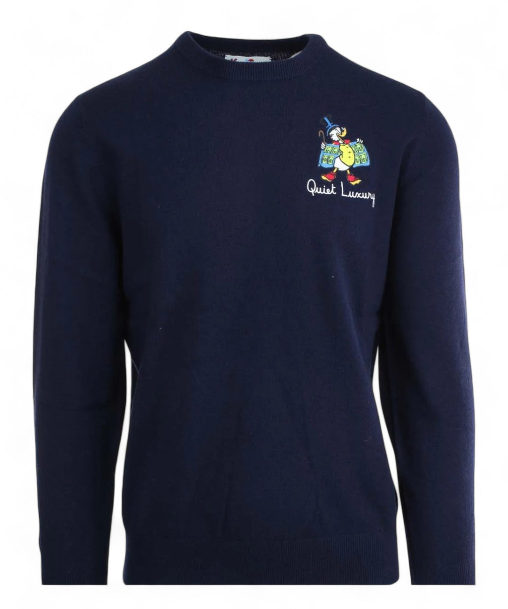 Maglione Heron Light con ricamo "Quiet Luxury"-Mc2 Saint Barth-Maglieria-Vittorio Citro Boutique