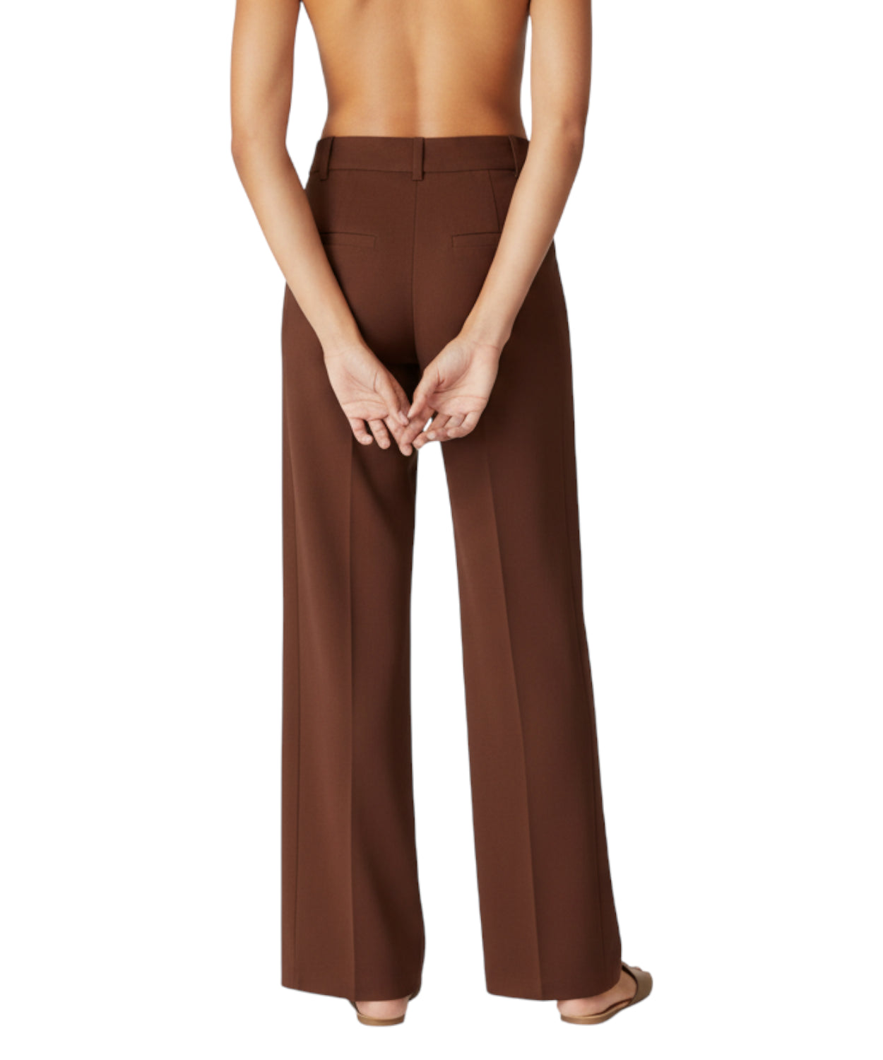 Pantaloni Lexy Gamba Dritta Stretch di Pinko