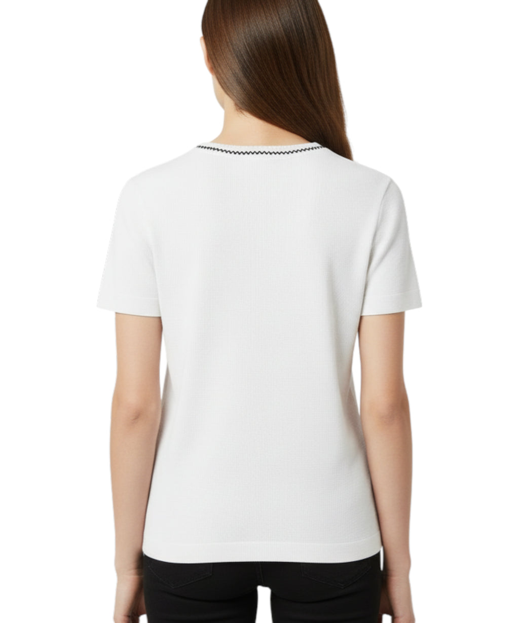 T-shirt PINKO Brugherio con logo Love Birds ricamato