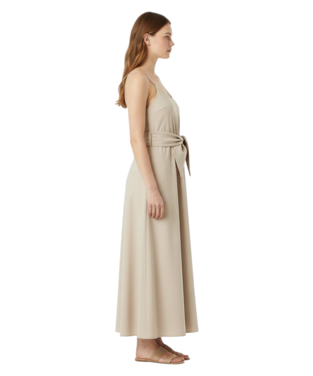 Emporio Armani Abito Lungo Donna con Nodo