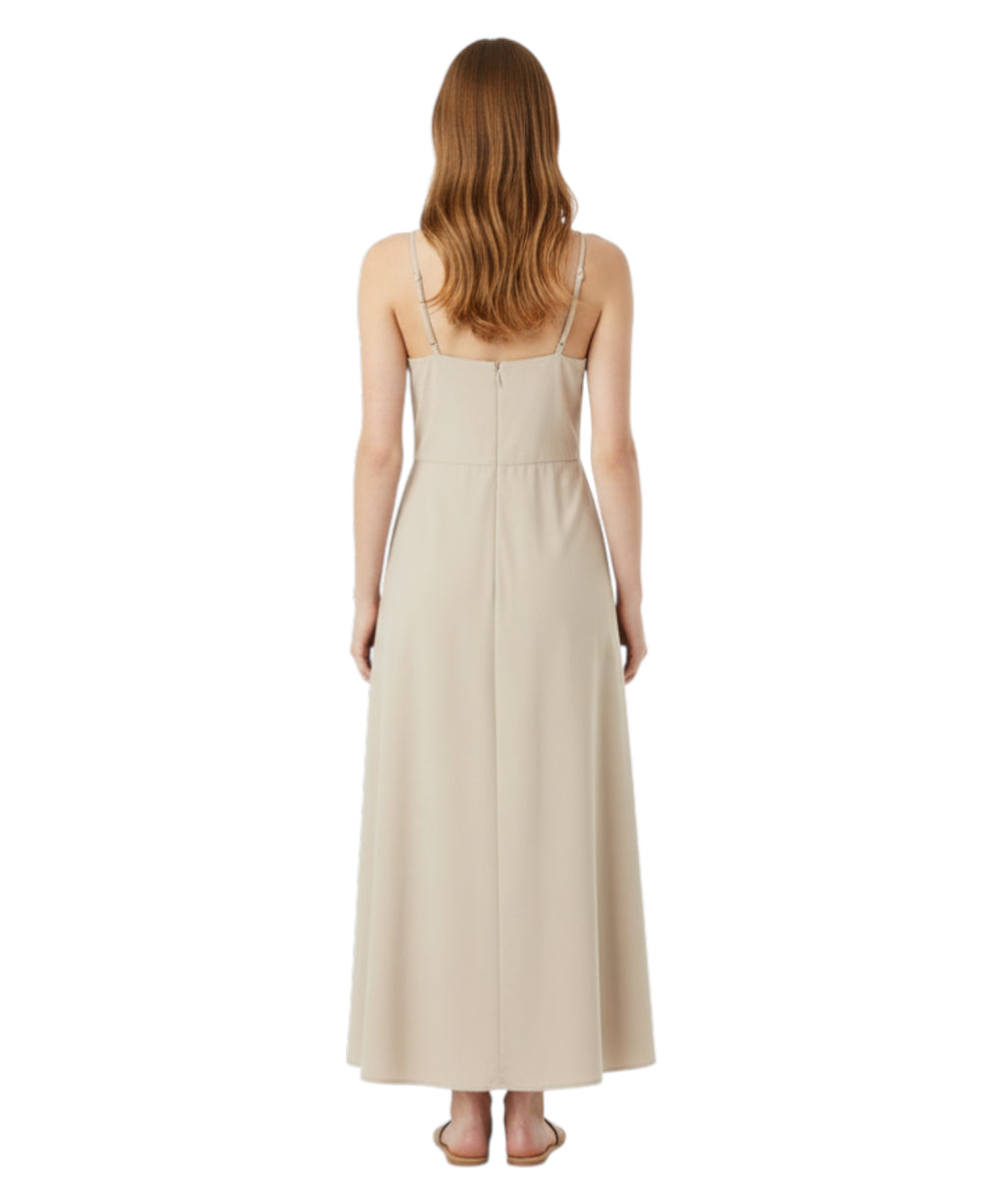Emporio Armani Abito Lungo Donna con Nodo