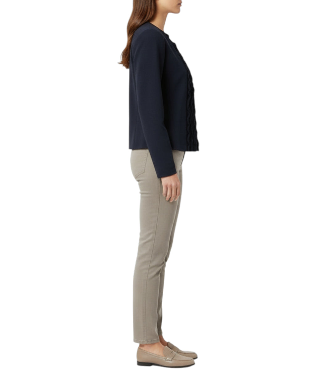Giacca Sfiancata in Twill Lavato di Emporio Armani