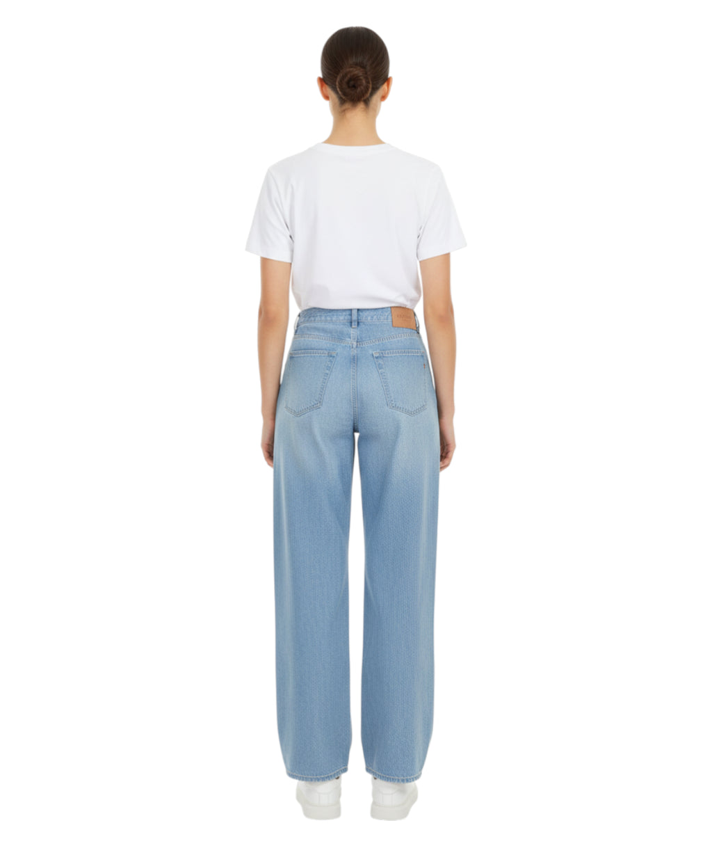 Jeans Dondup Alek Wide Leg in Lyocell Denim