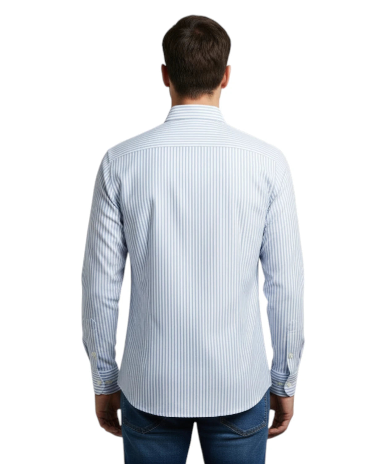 Camicia Uomo Righe Slim Fit Ingram con Stretch