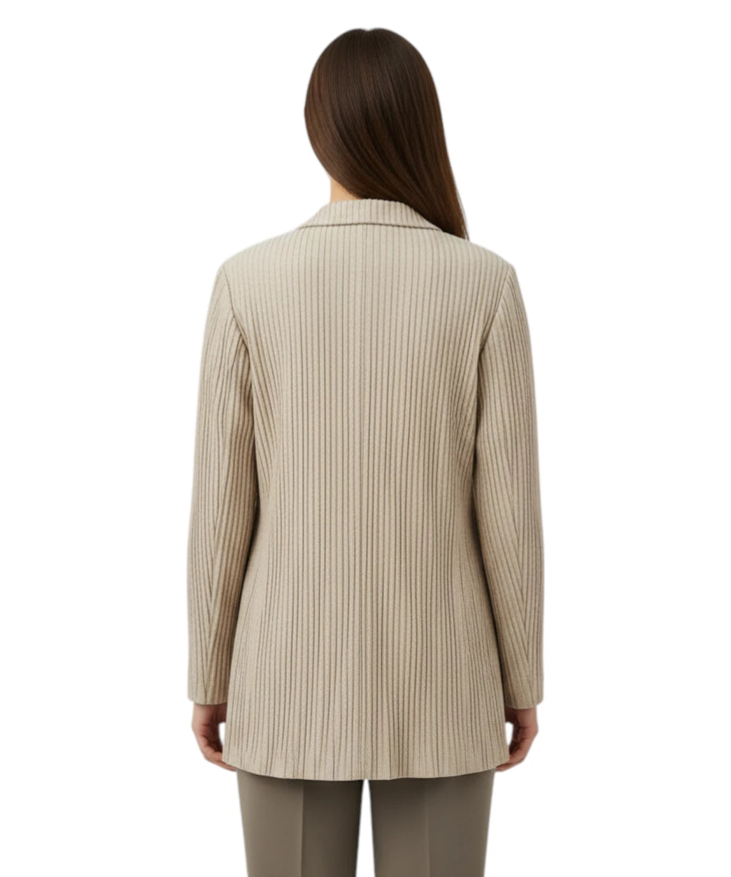 Monopetto Blazer Emporio Armani in Getextureerd Taffeta