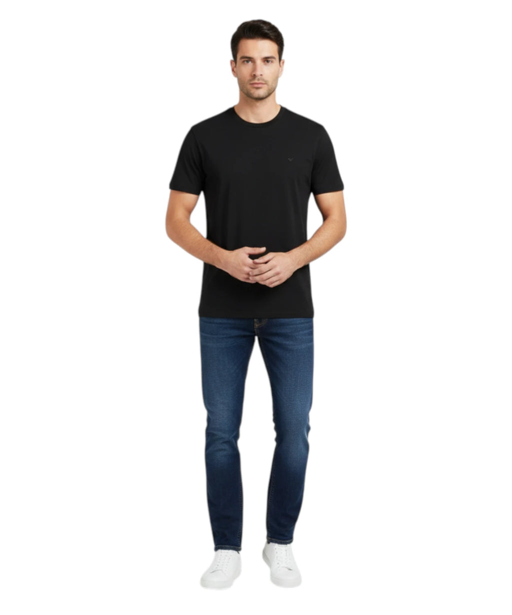 Slim fit T-shirt Emporio Armani met geborduurd logo
