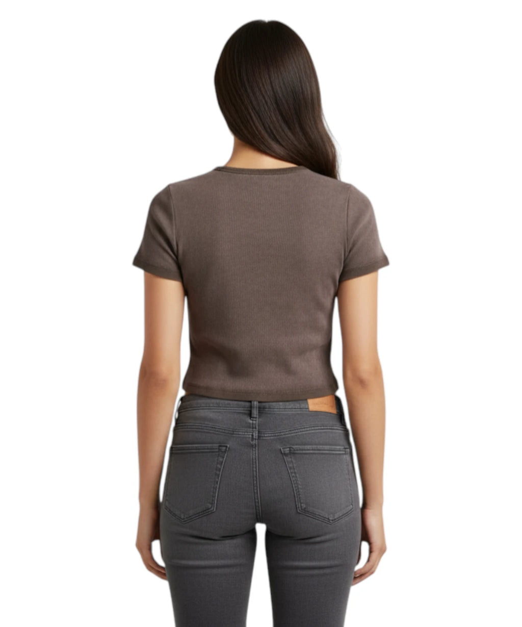T-Shirt Gin Lemon Pinko mit Perlenlogo
