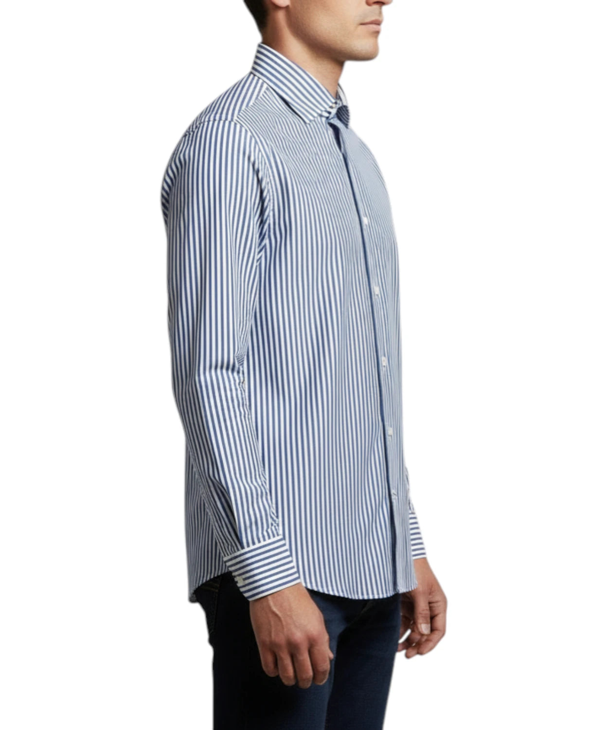 Ingram Camicia Uomo Righe Stretch Slim Fit