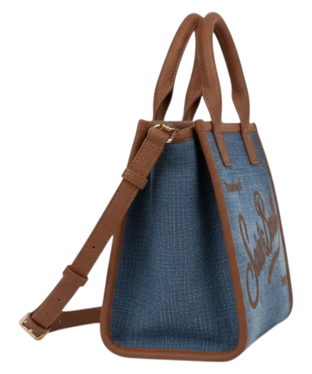Bolso MC2 Saint Barth Vanity Midi en denim