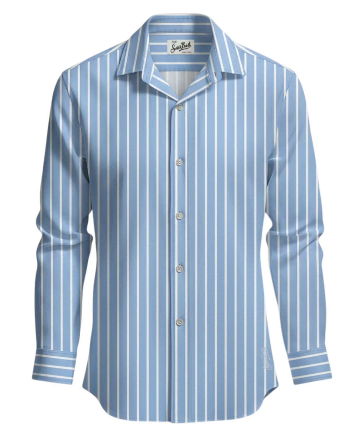 Camicia Uomo MC2 Saint Barth con Logo Ricamato