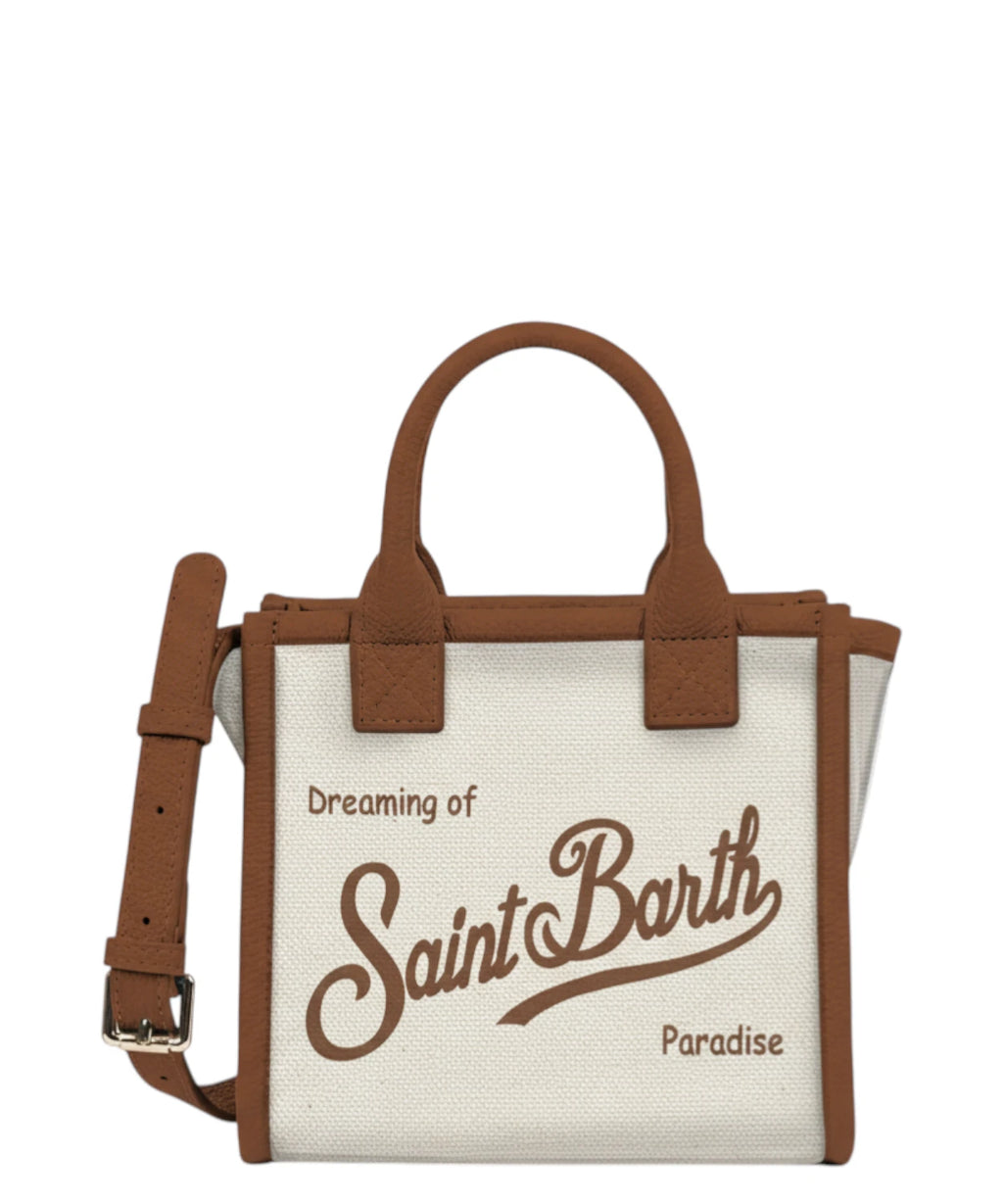 Borsa Vanity Mini Canvas met Schouderriem van MC2 Saint Barth