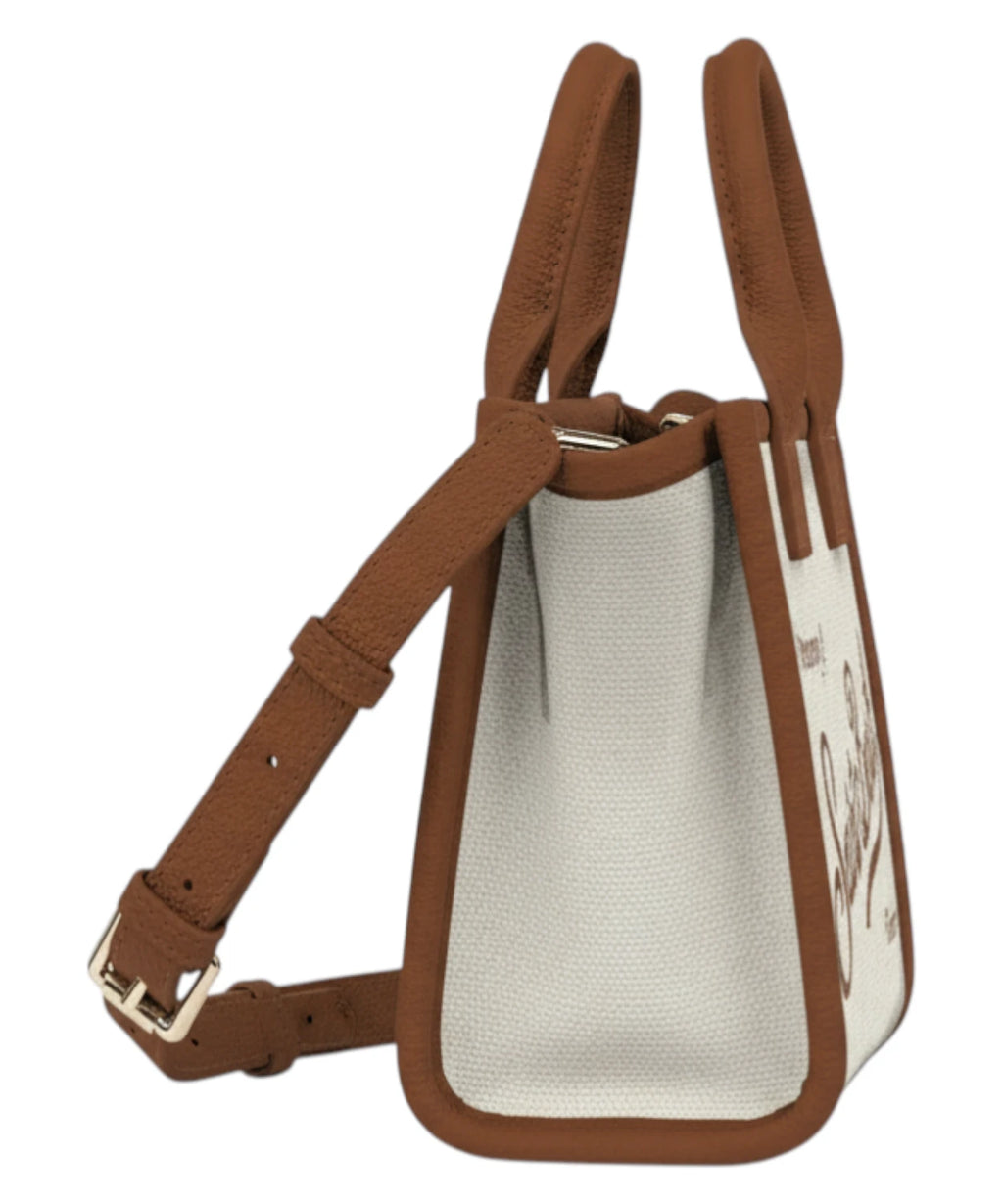 Borsa Vanity Mini Canvas met Schouderriem van MC2 Saint Barth