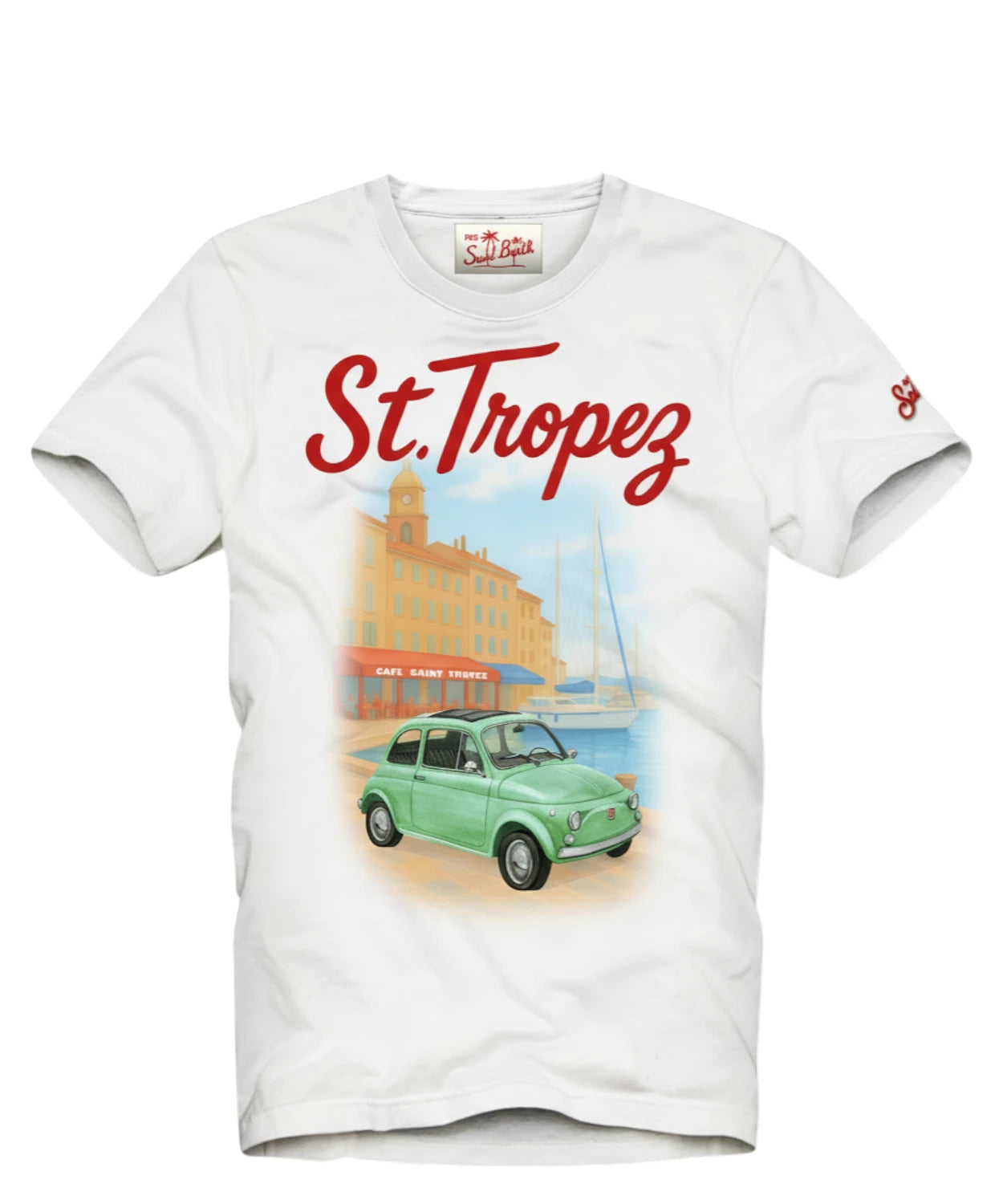 T-Shirt Uomo MC2 Saint Barth Denver con Ricamo