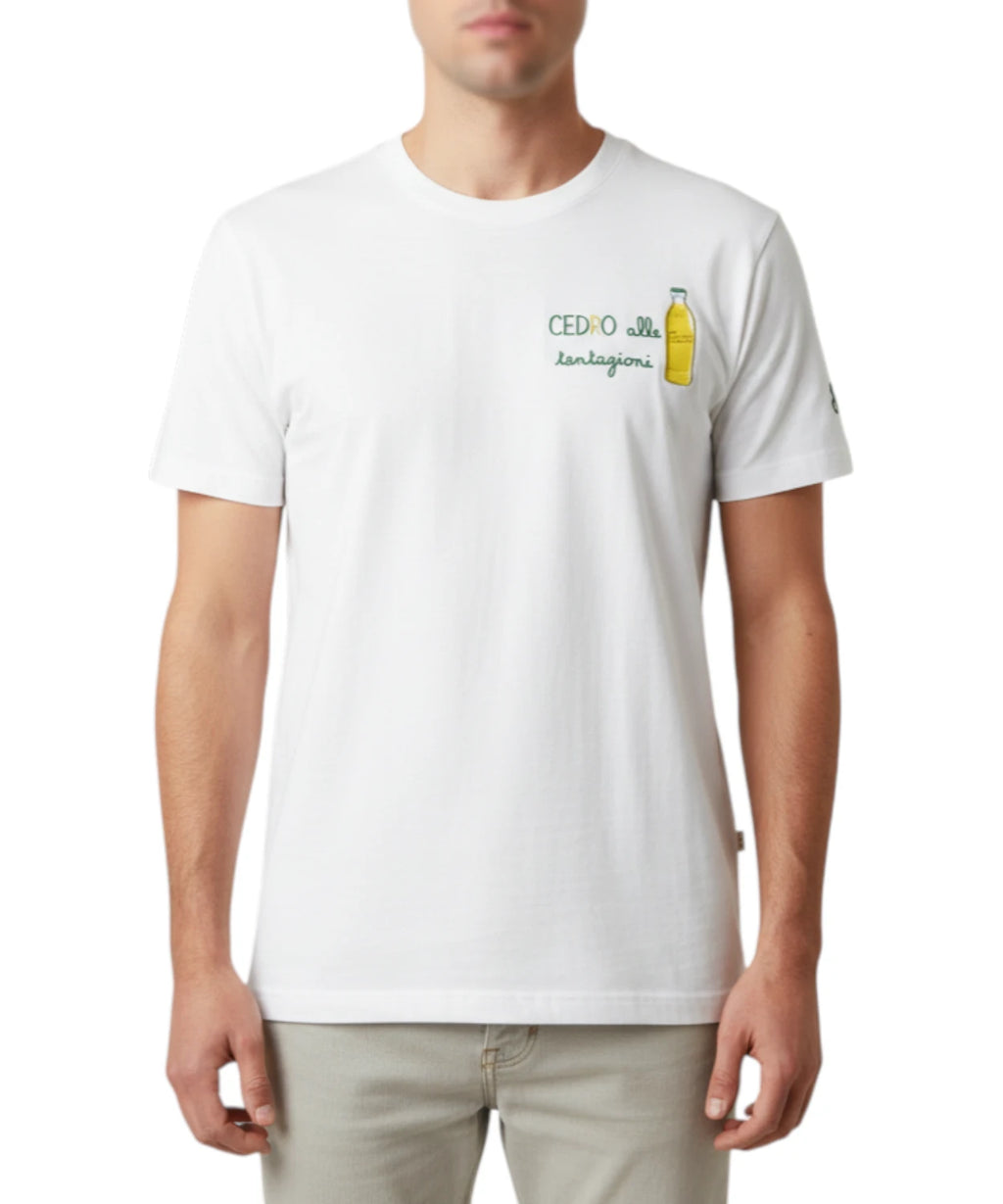 T-shirt Portofino Heren met Borduring MC2 Saint Barth