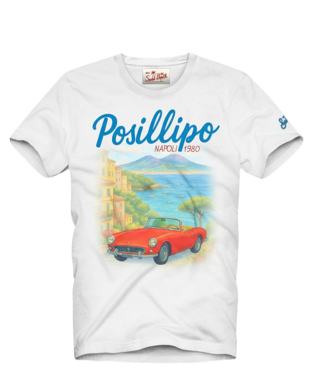 T-Shirt Uomo MC2 Saint Barth Denver con Ricamo