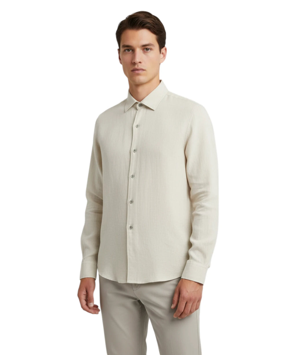 Herren-Leinenhemd MC2 Saint Barth Raphael
