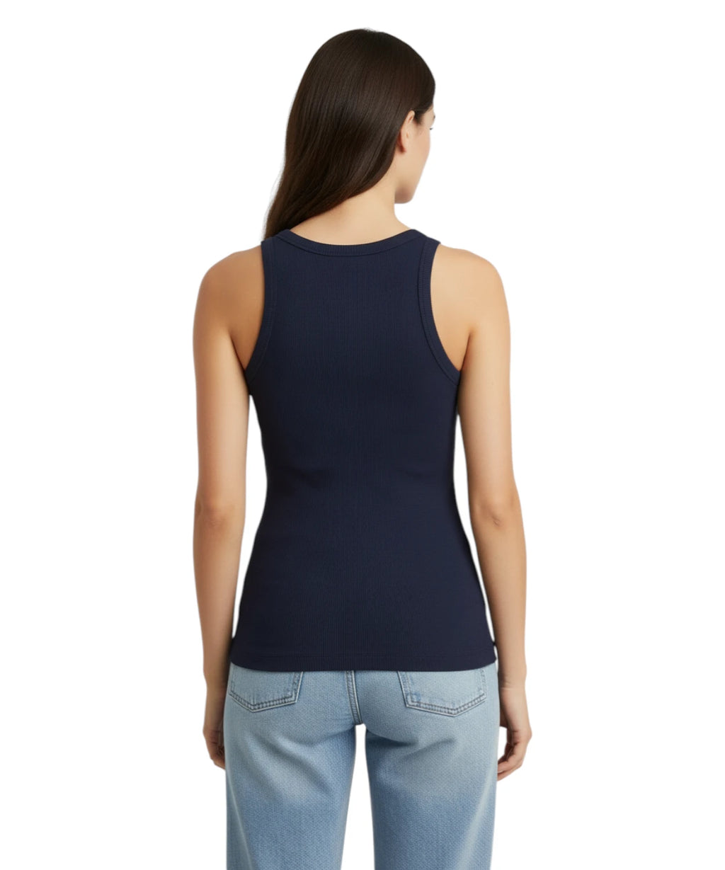 Pinko Blue Lagoon vest top with elegant logo