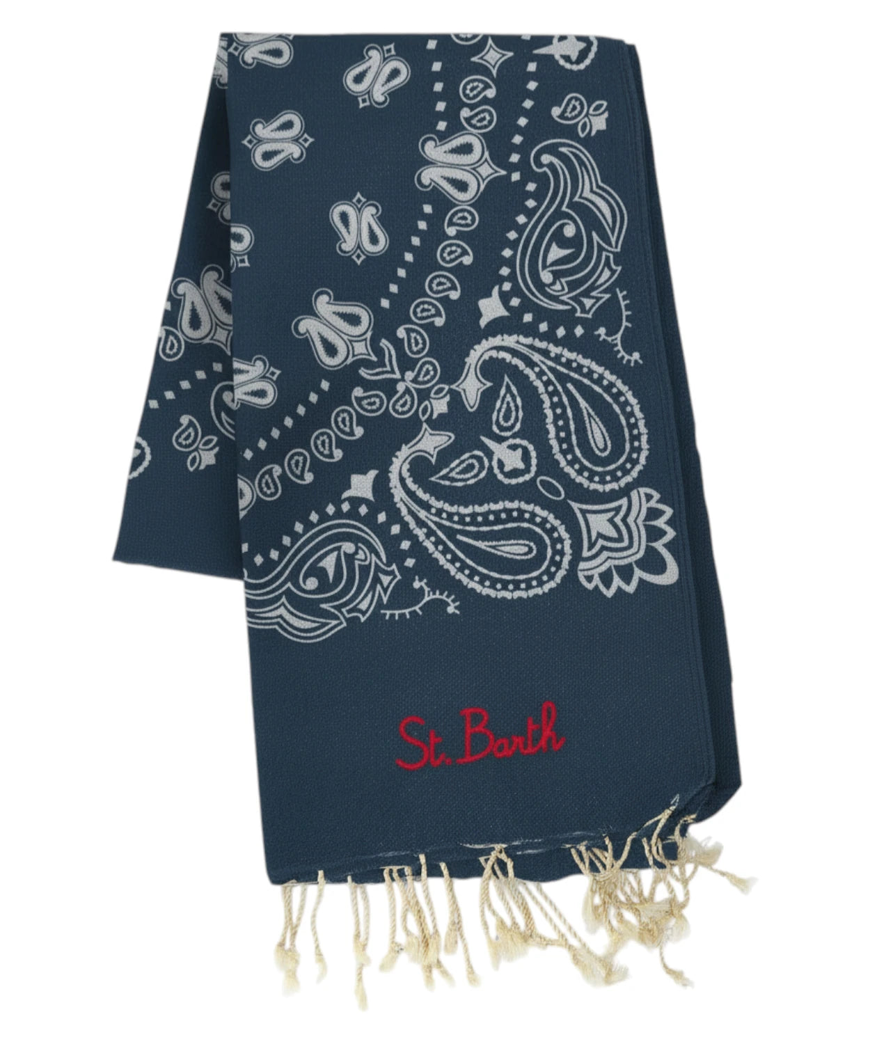 Telo Mare Bandana MC2 Saint Barth con Frange e Logo