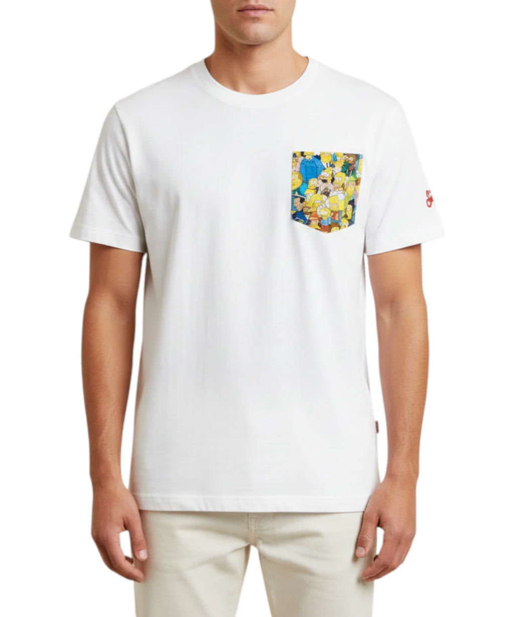 T-shirt Heren MC2 Saint Barth Simpson van Katoen