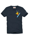 T-Shirt Uomo Portofino MC2 Saint Barth con Ricamo Simpson