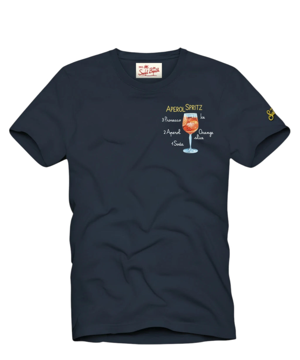 Heren T-shirt Portofino met Aperol Borduursel