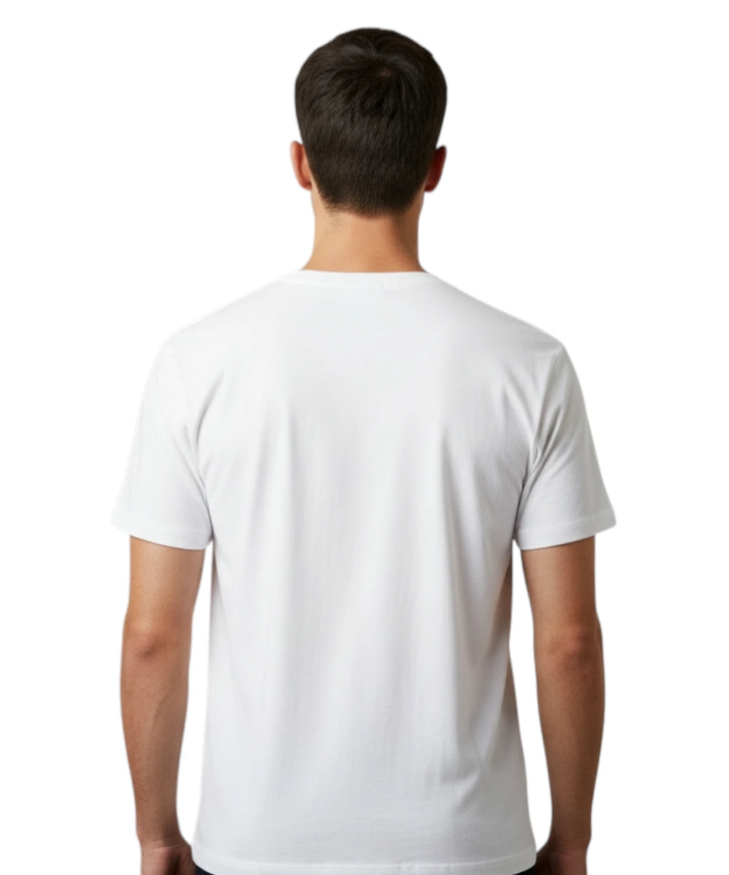 Men's Portofino T-Shirt with Gin Tonic Embroidery MC2 Saint Barth