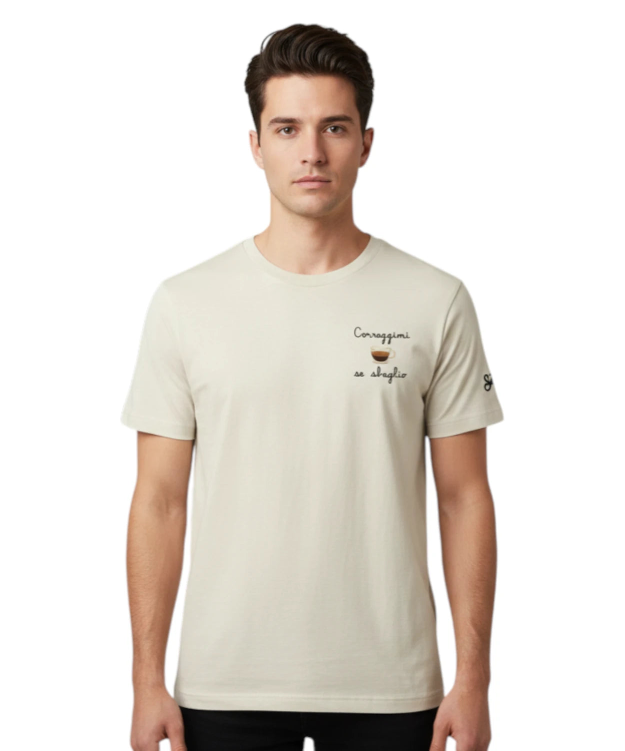 T-Shirt Uomo Portofino con Ricamo MC2 Saint Barth
