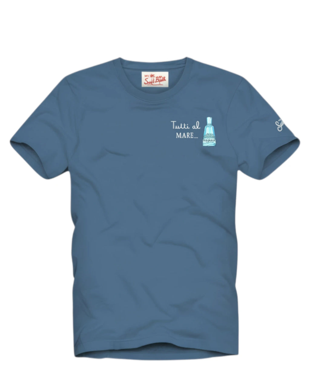 Heren T-shirt Portofino met Borduring MC2 Saint Barth