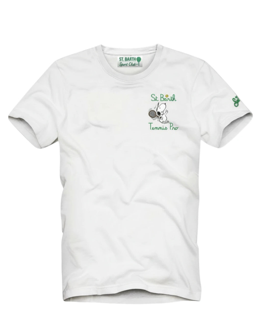 Heren T-shirt Portofino MC2 Saint Barth met Snoopy