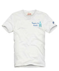 T-Shirt Uomo Portofino con Ricamo Sapore di Mare MC2 Saint Barth