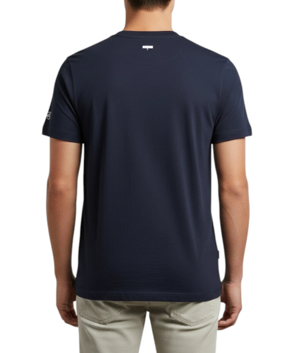 Heren T-shirt Portofino MC2 Saint Barth met Borduursel
