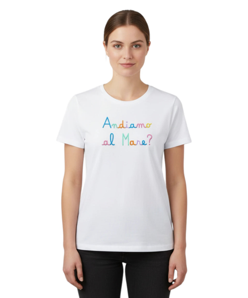 T-Shirt Emilie MC2 Saint Barth con Ricamo